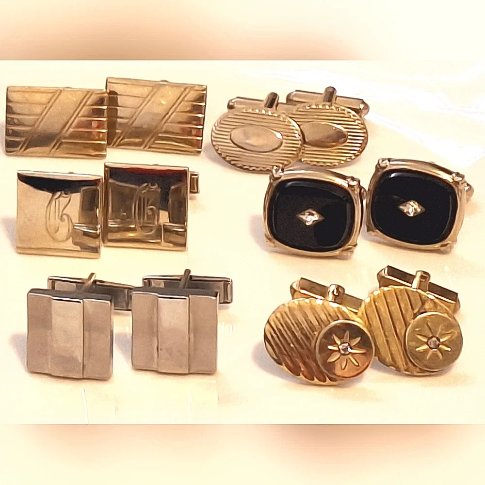 (6) VINTAGE Cuff Links